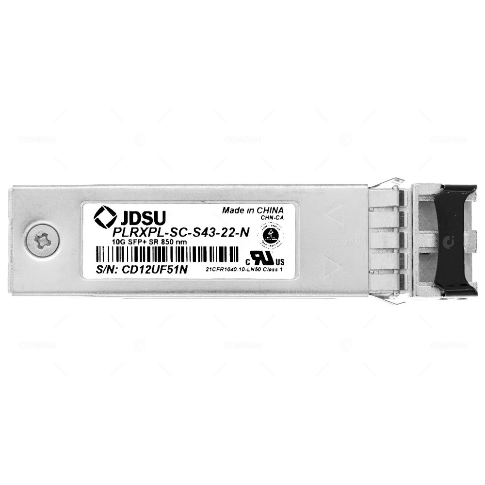 PLRXPL-SC-S43-22-N JDSU TRANSCEIVER MODULE 10G 10GBASE-SR SFP+ LC MMF 850NM 300M